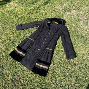 INSANE black and gold Baroque coat